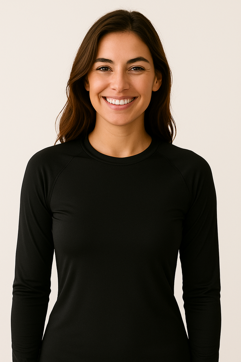 Camisa UV Manga Longa Preta